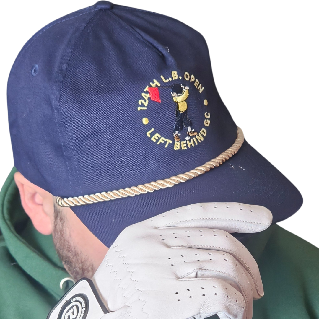 LB Open Popular Vintage Golf Hat – Classic Blue for Every Golfer
