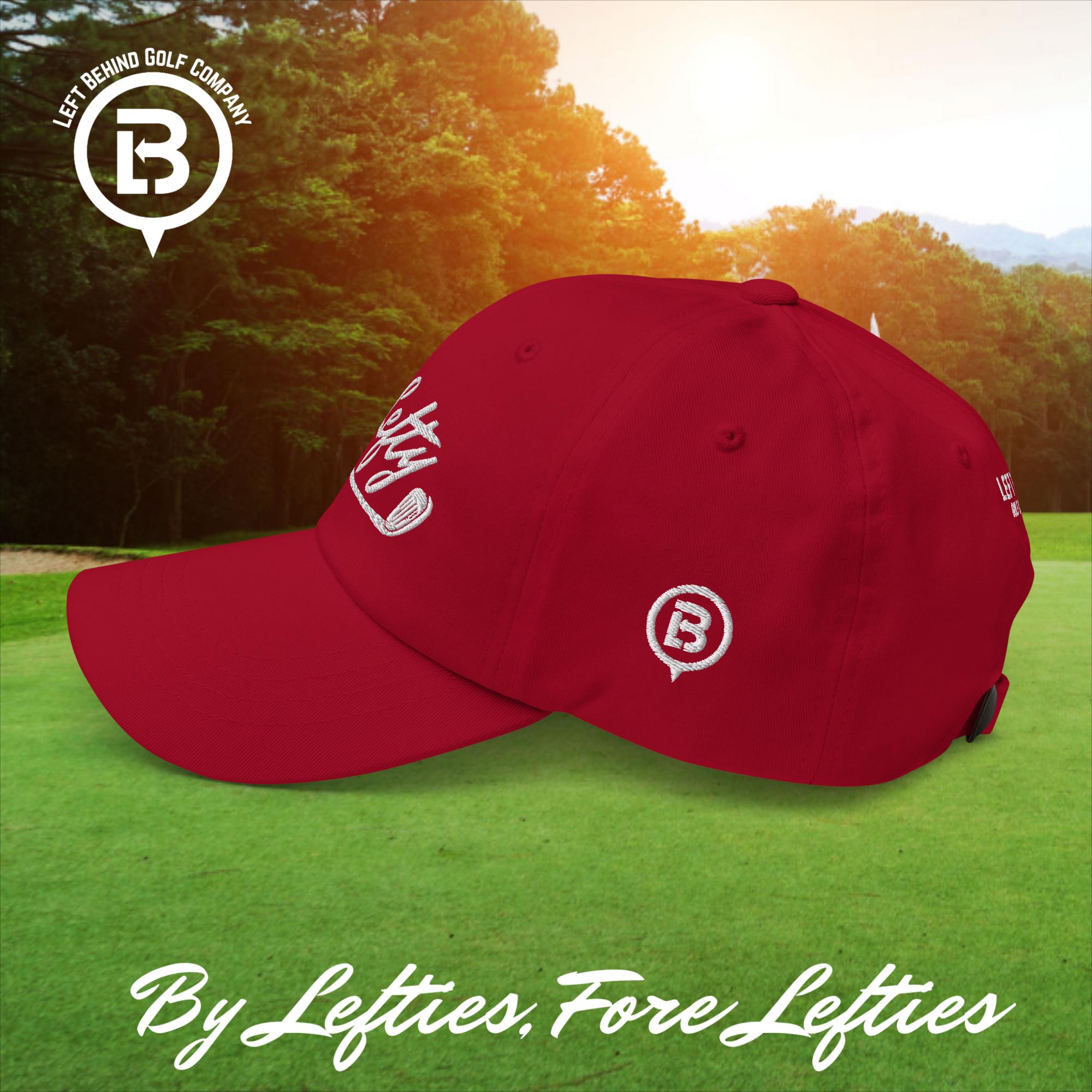 Lefty Golf 2025 Dad Hat - Lightweight Chino Cotton Golf Cap