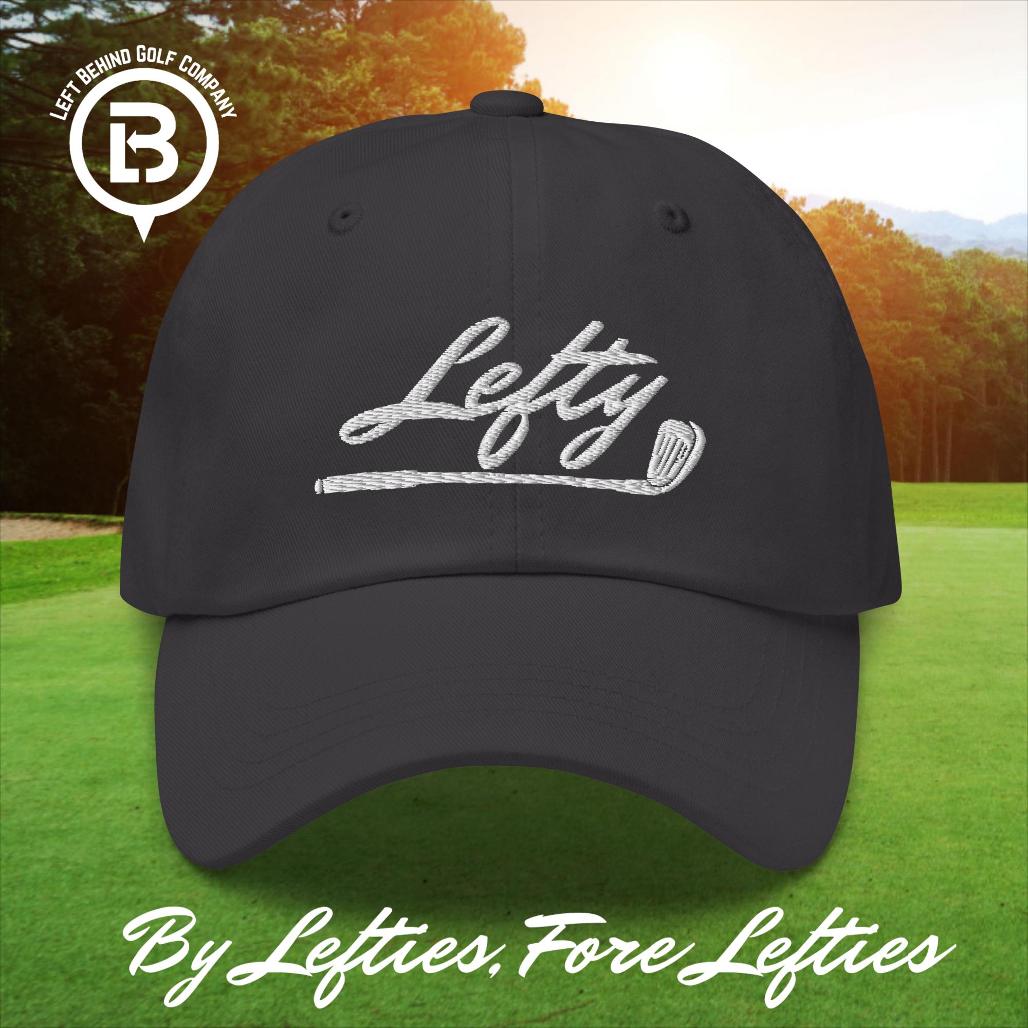 Lefty Golf 2025 Dad Hat - Lightweight Chino Cotton Golf Cap