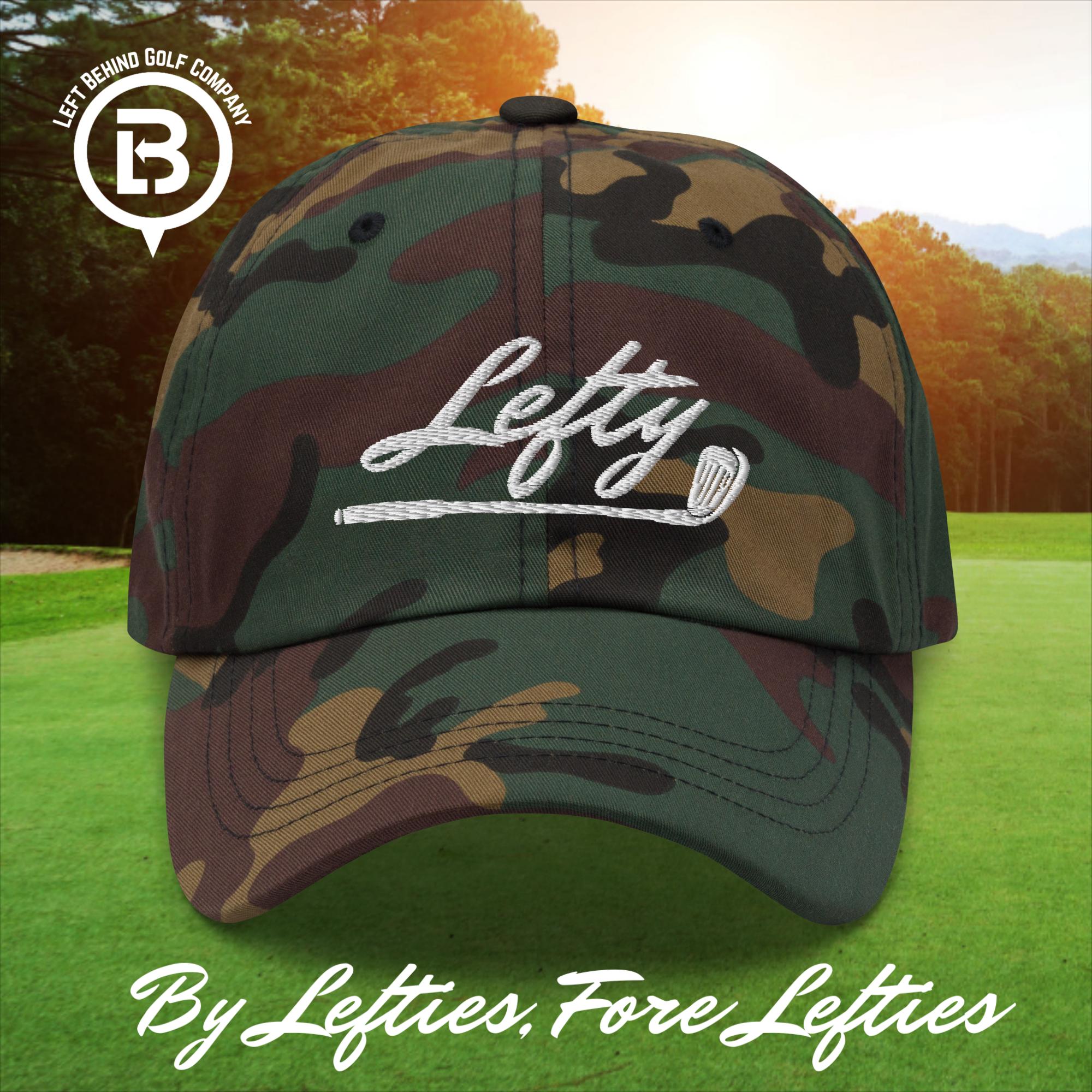 Lefty Golf 2025 Dad Hat - Lightweight Chino Cotton Golf Cap