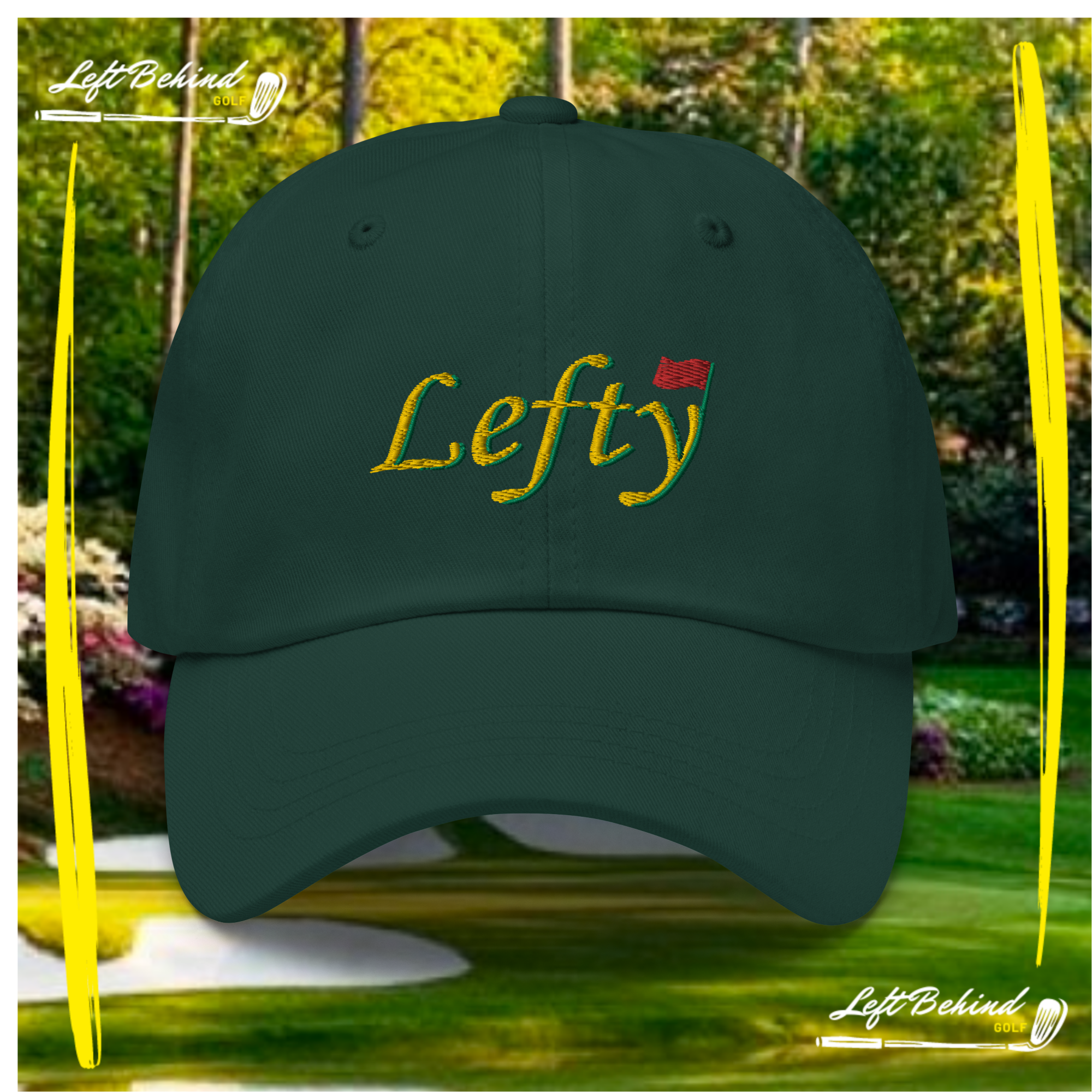Hats  Augusta Edition Lefty Dad hat  Lefty Dad hat Augusta Edition  Augusta Edition hat for left-handed  Left-handed Augusta Edition cap  Dad hat with Augusta Edition design  Left-handed Augusta cap  Augusta Lefty Dad cap  Lefty hat with Augusta print  Augusta Edition baseball cap for lefties  Lefty Augusta Edition headwear  Dad cap designed for left-handed