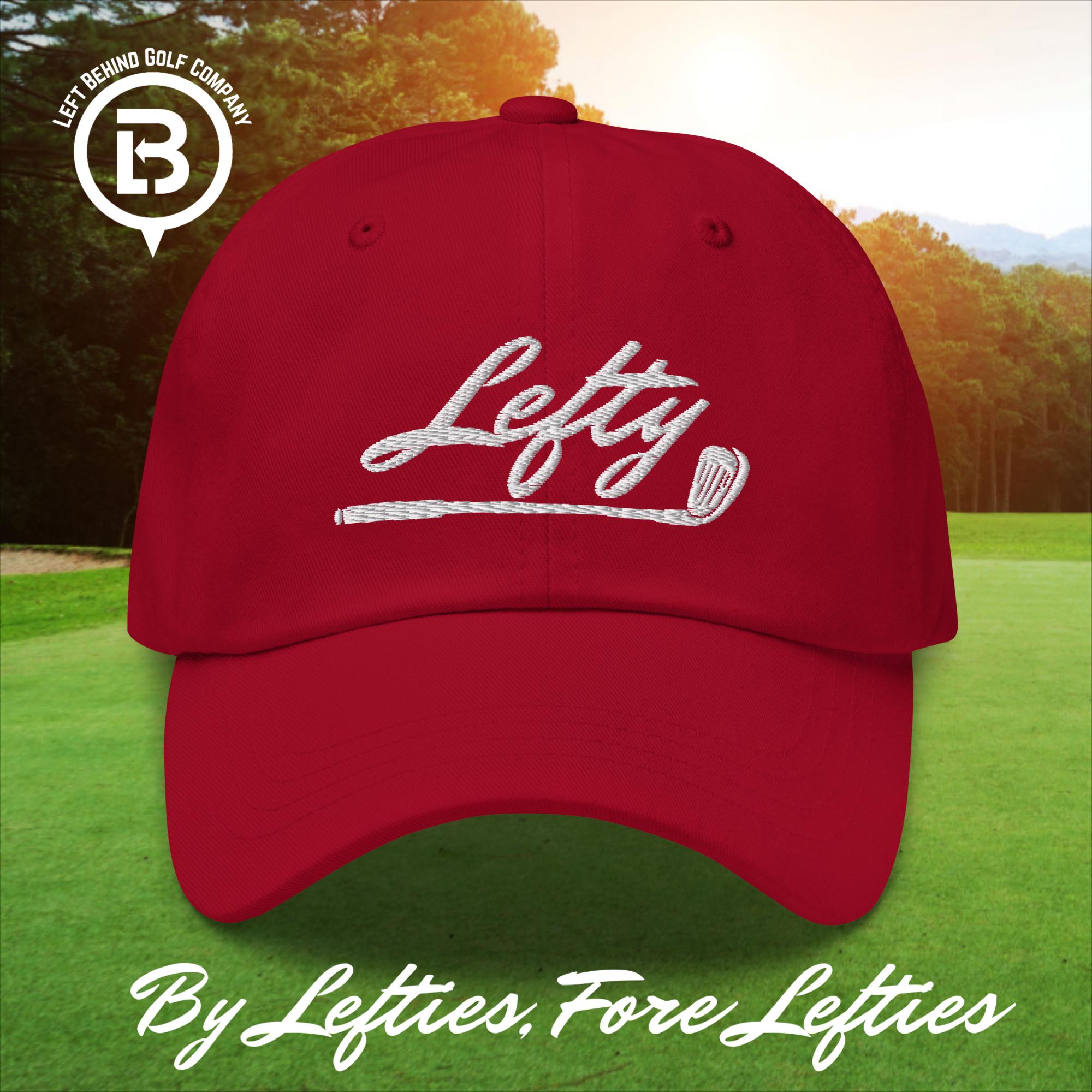 Lefty Golf 2025 Dad Hat - Lightweight Chino Cotton Golf Cap