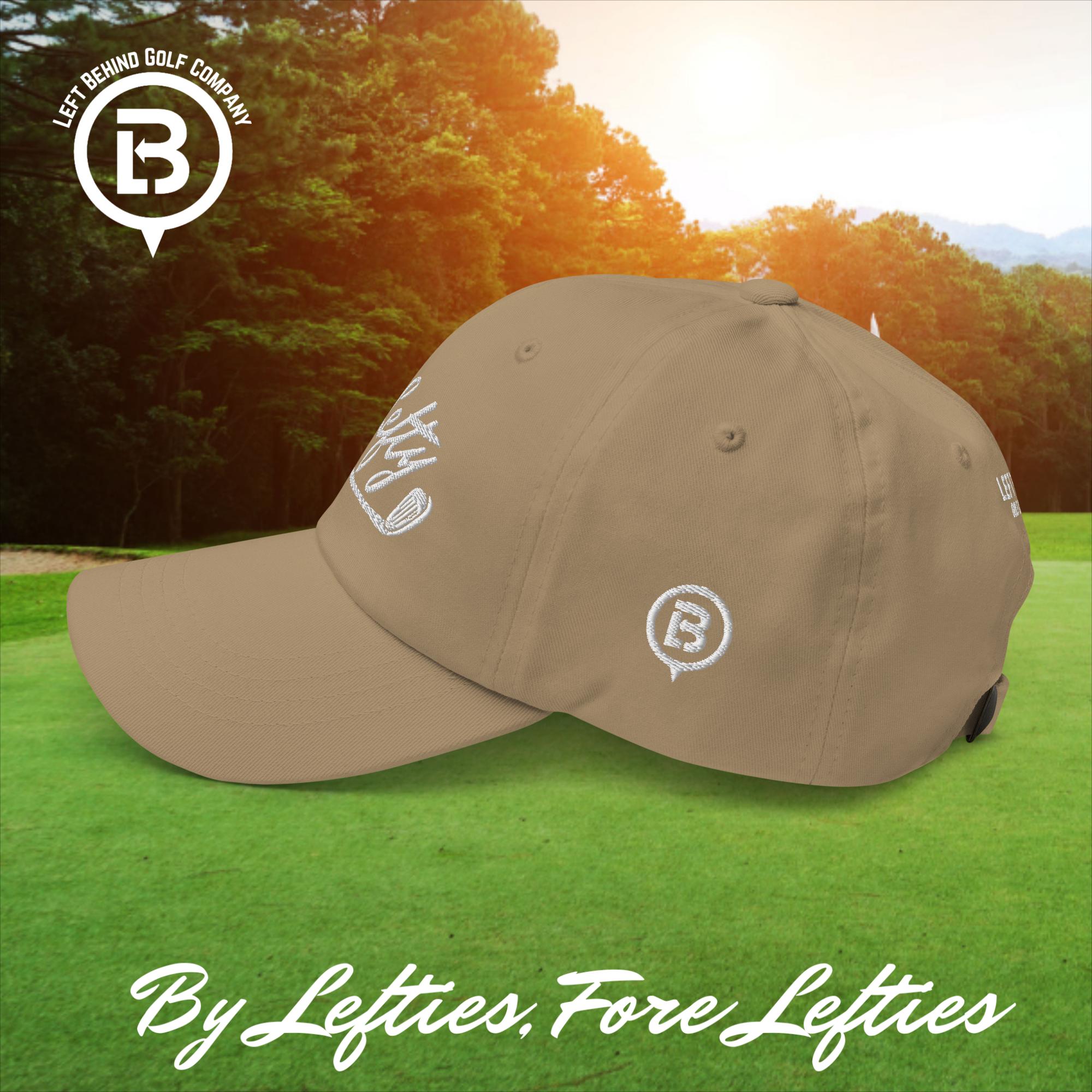 Lefty Golf 2025 Dad Hat - Lightweight Chino Cotton Golf Cap