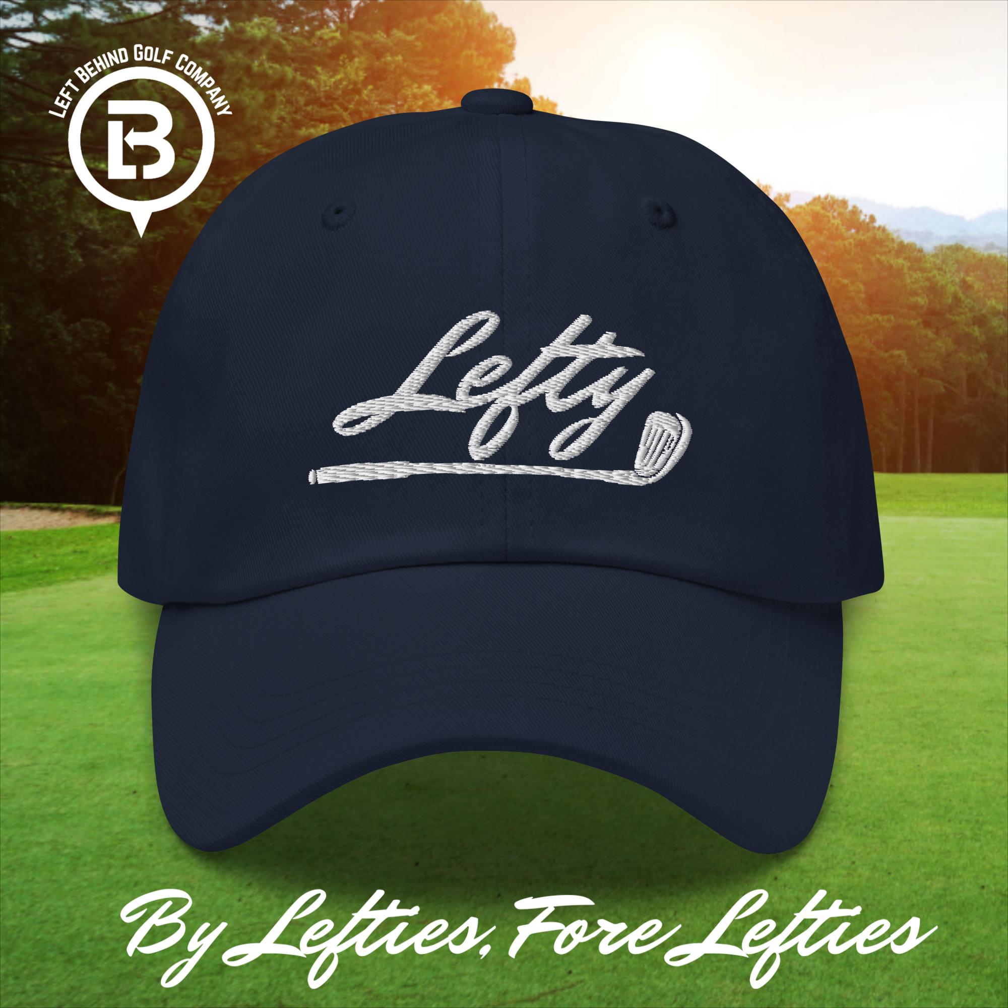 Lefty Golf 2025 Dad Hat - Lightweight Chino Cotton Golf Cap