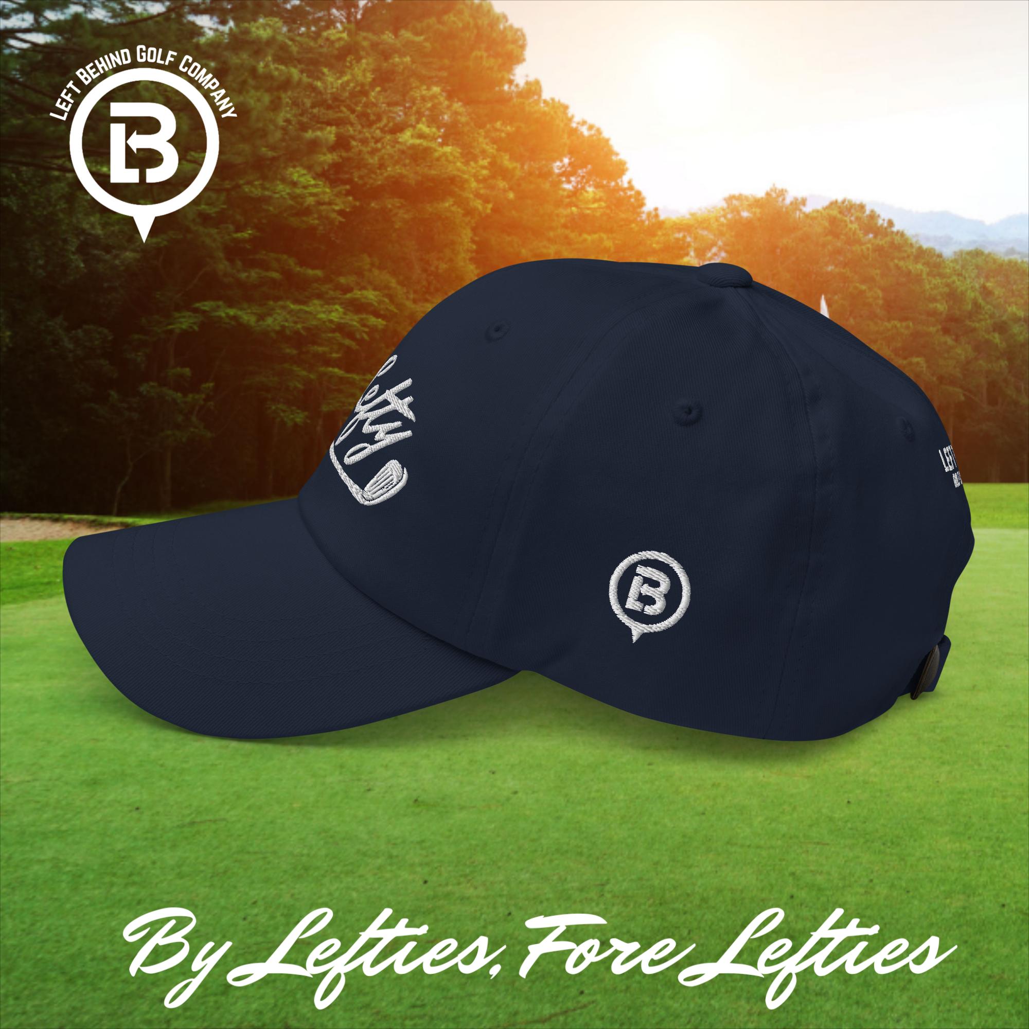 Lefty Golf 2025 Dad Hat - Lightweight Chino Cotton Golf Cap