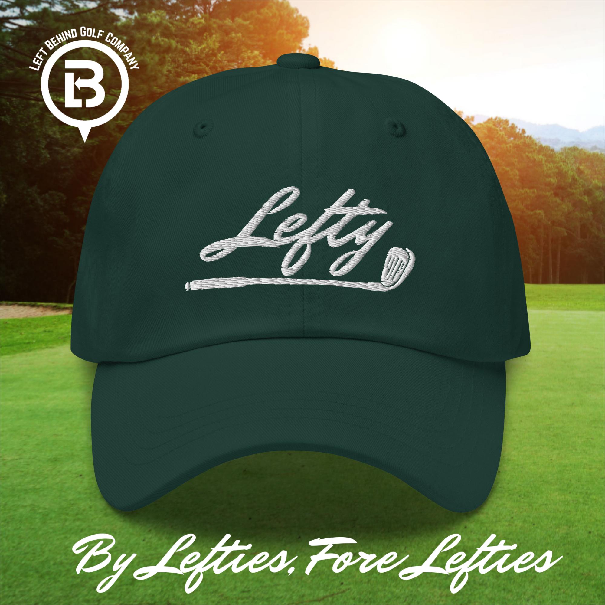 Lefty Golf 2025 Dad Hat - Lightweight Chino Cotton Golf Cap
