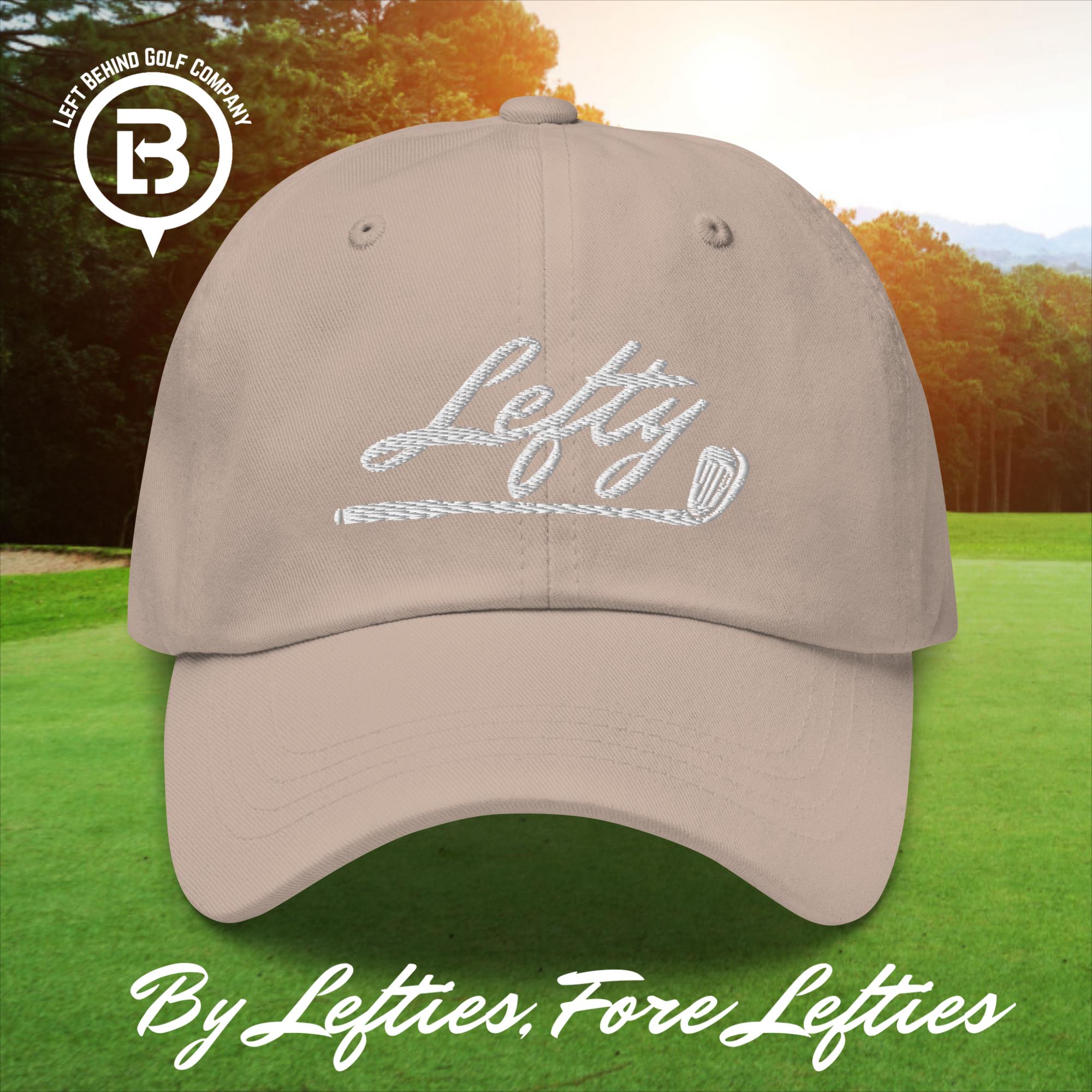 Lefty Golf 2025 Dad Hat - Lightweight Chino Cotton Golf Cap