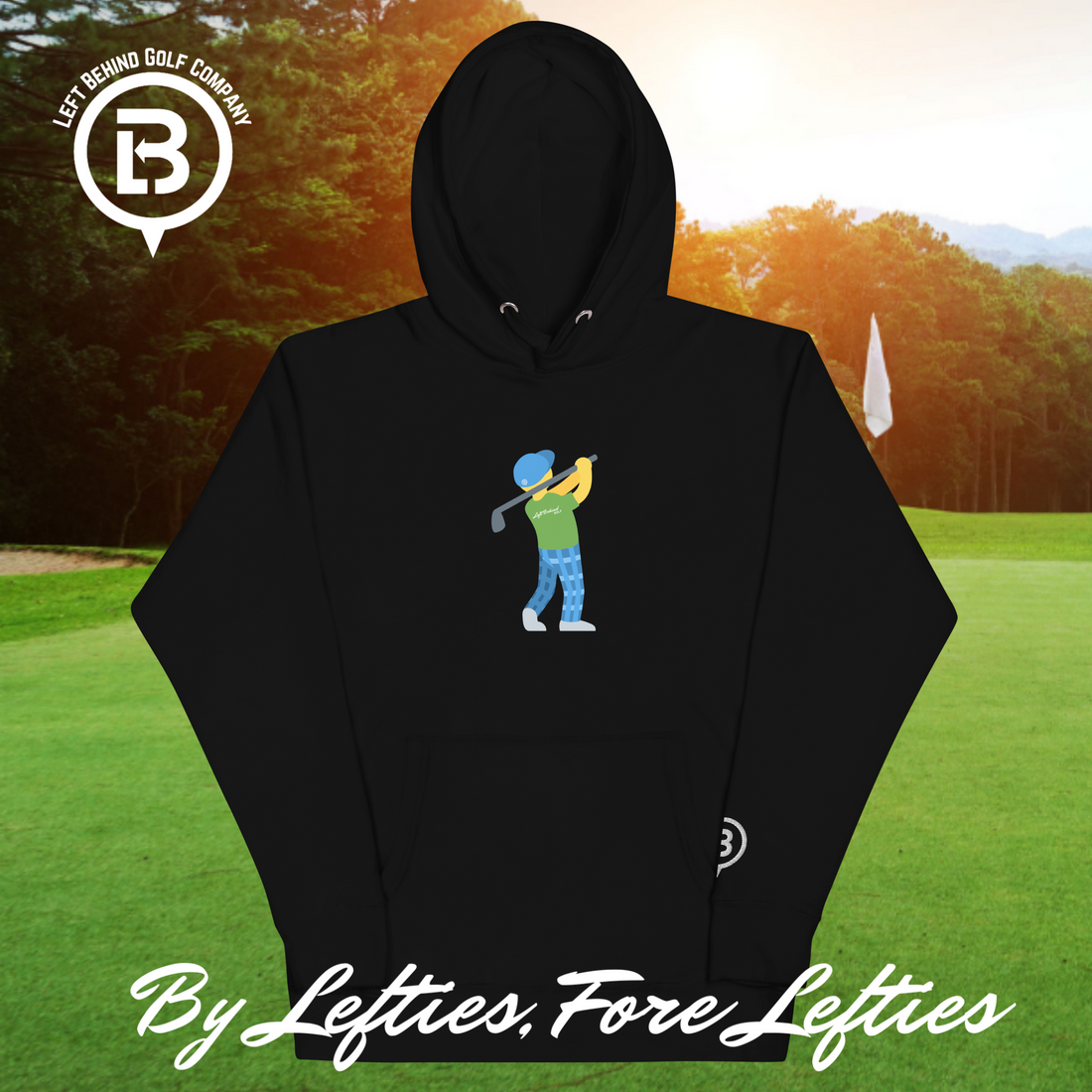 Lefty Golf Emoji Premium Hoodie