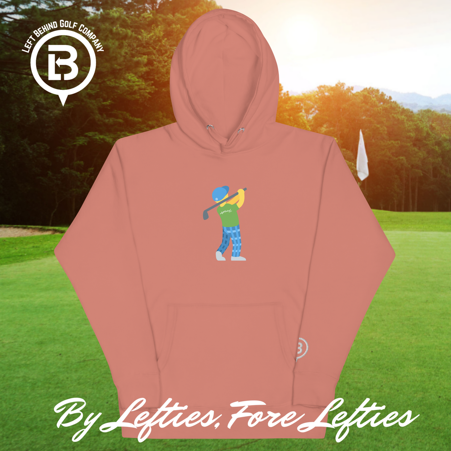 Lefty Golf Emoji Premium Hoodie