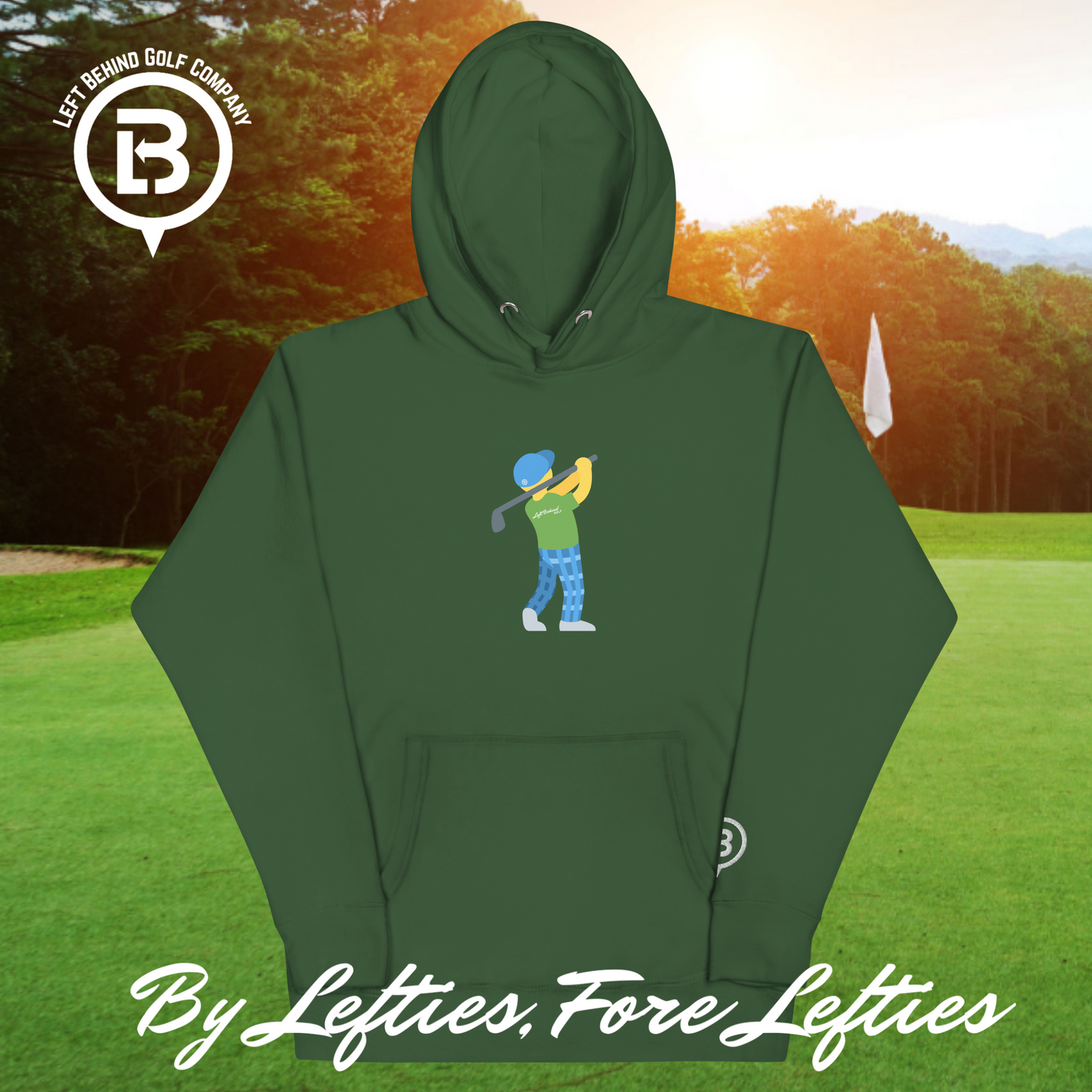 Lefty Golf Emoji Premium Hoodie