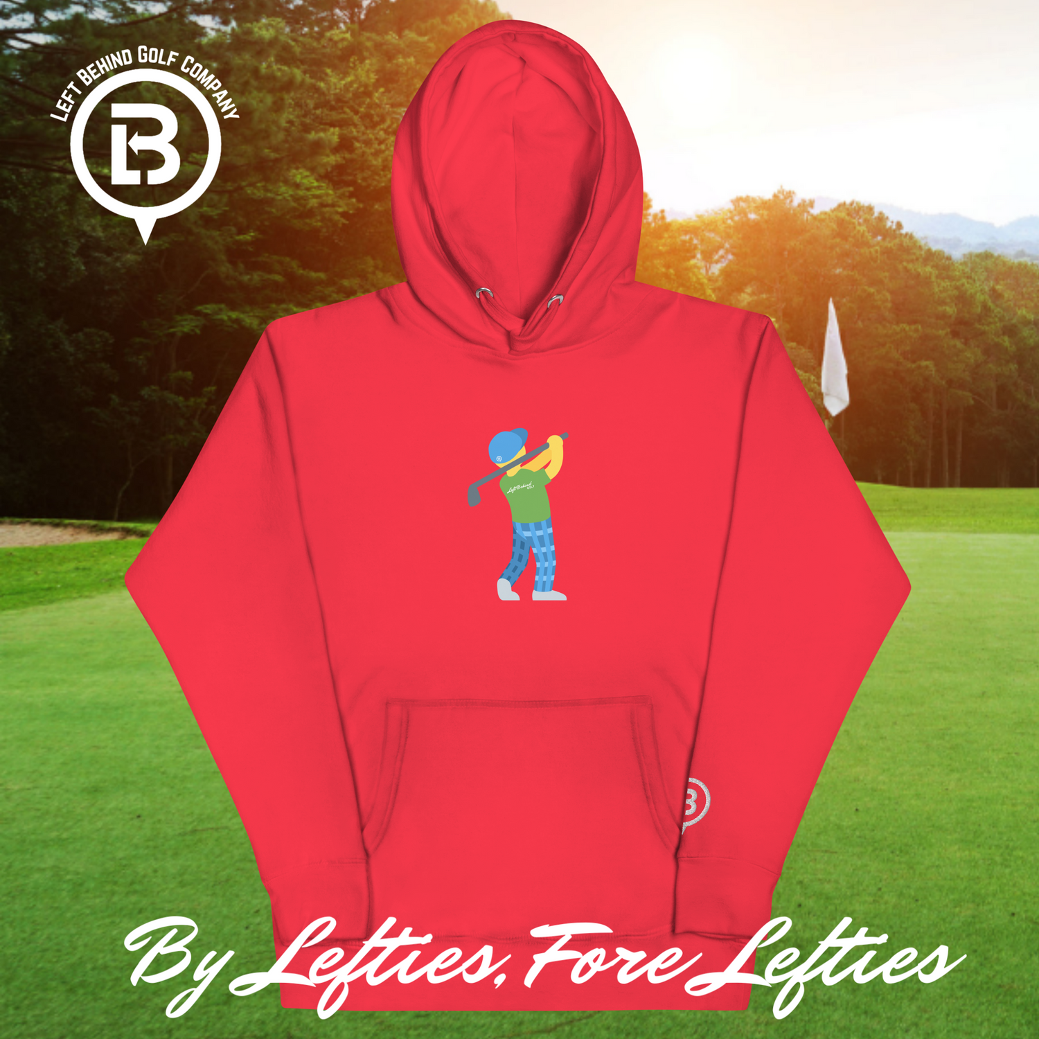 Lefty Golf Emoji Premium Hoodie