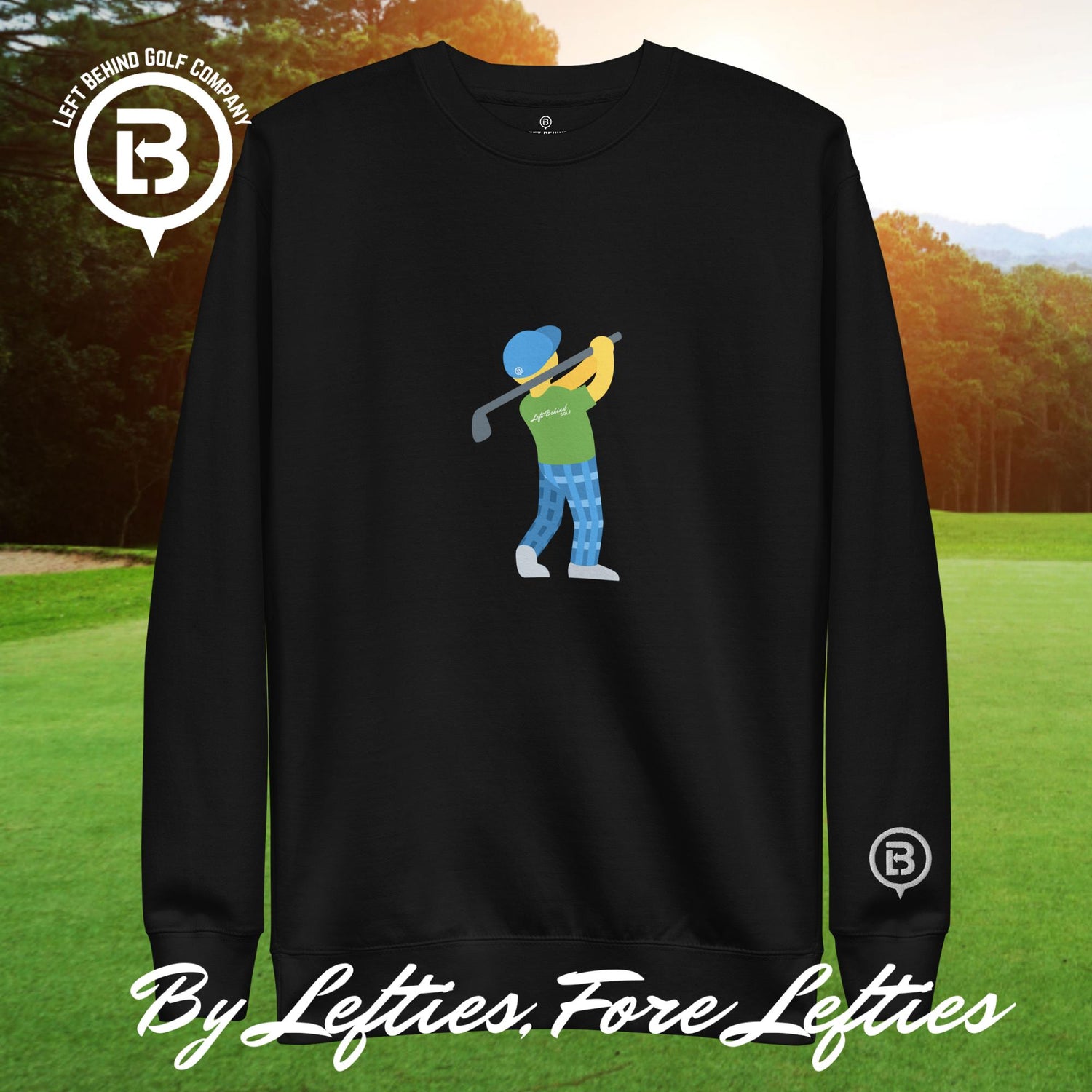 Lefty Golf Emoji Premium Sweatshirt