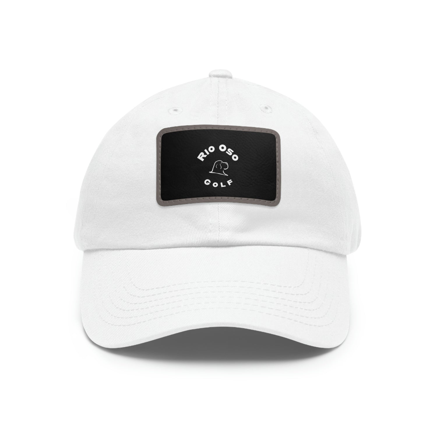 Rio Oso Golf Leather Patch Dad Hat (Dog Logo)