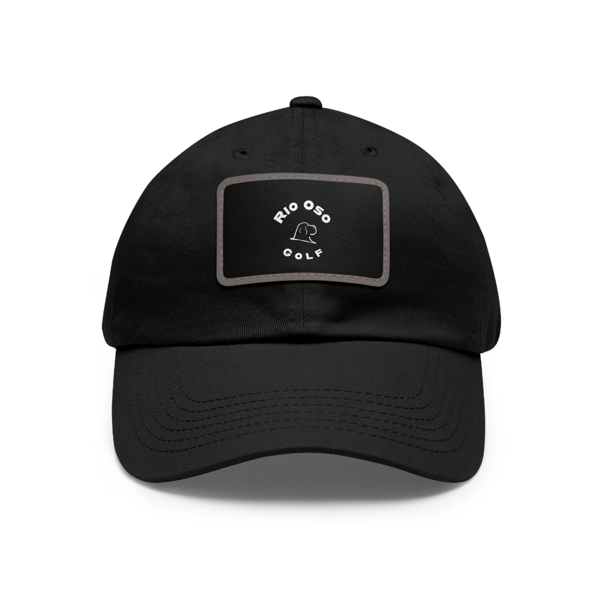 Rio Oso Golf Leather Patch Dad Hat (Dog Logo)